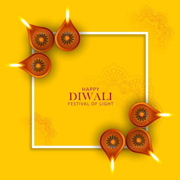 Happy Diwali, Holiday background for light festival of India.