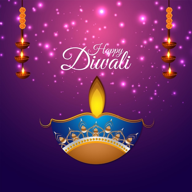 Happy diwali indian festival background