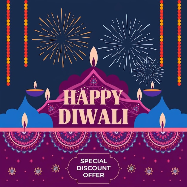 happy diwali post for social media