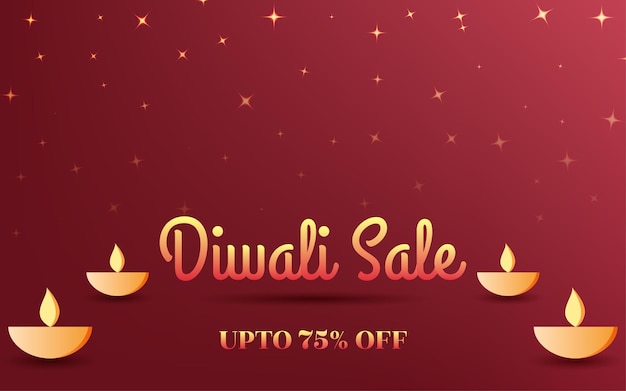 Happy Diwali sale and promotion vector background