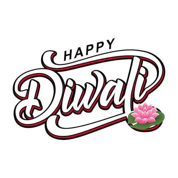 Happy Diwali text vector Happy Diwali text design Happy Diwali cursive font design