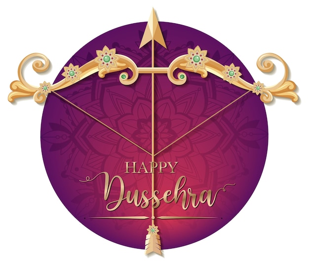 Happy Dussehra festival poster design