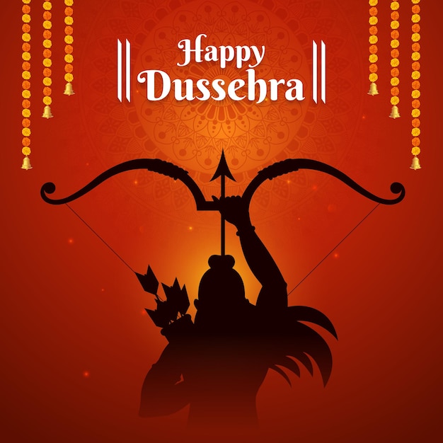 Happy Dussehra Vijayadashami festival Navratri Durga Puja