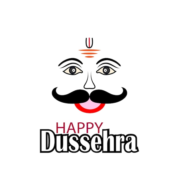 Happy Dussehra with creative design ,Vector Illustration.