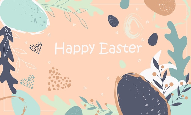 Happy Easter banner template