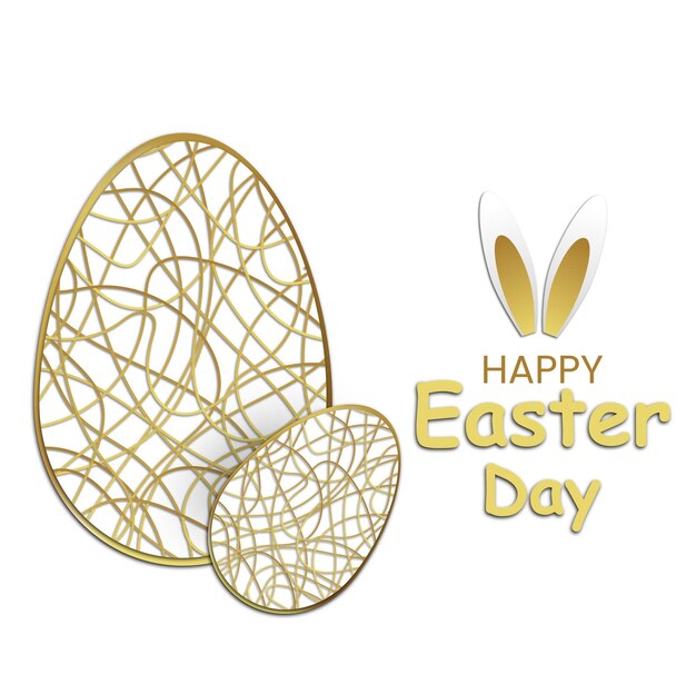 Vector happy easter day card