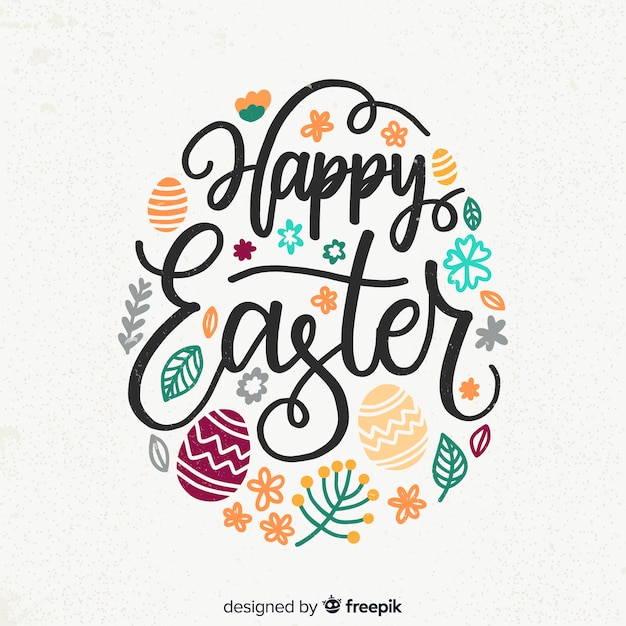 Vector happy easter day