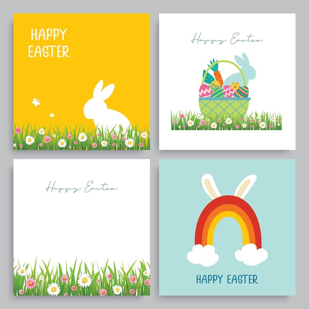 Happy easter egg greeting card background templateCan be used for invitation ad wallpaperflyers posters brochure