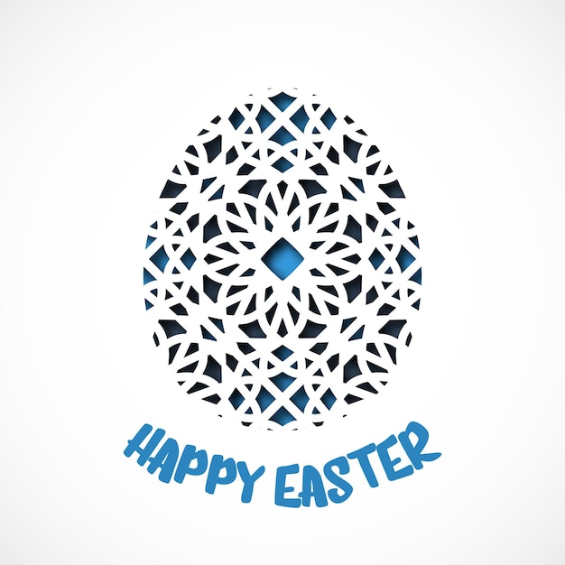 Happy Easter greeting card