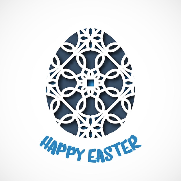 Happy Easter greeting card