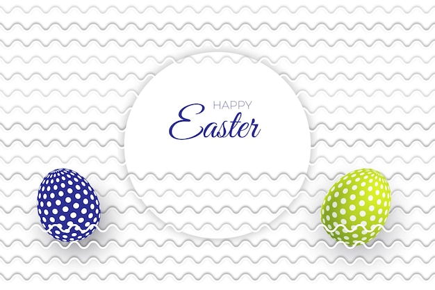 Happy Easter Pattern Banner Background