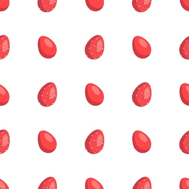 Happy Easter seamless pattern with eggs The symbol of the Christian Spring Holiday