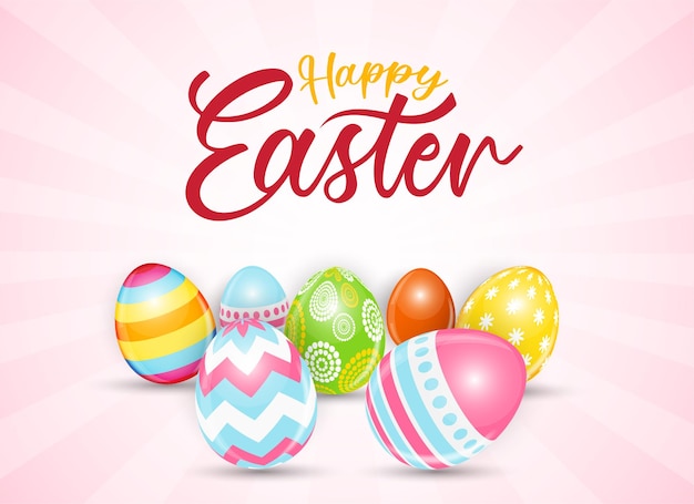 Happy Easter vector design