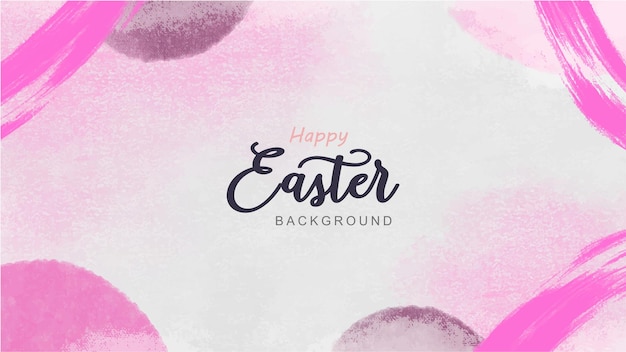 Happy Easter watercolor background