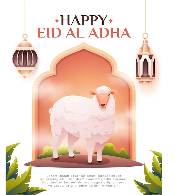 Happy Eid Al Adha background design