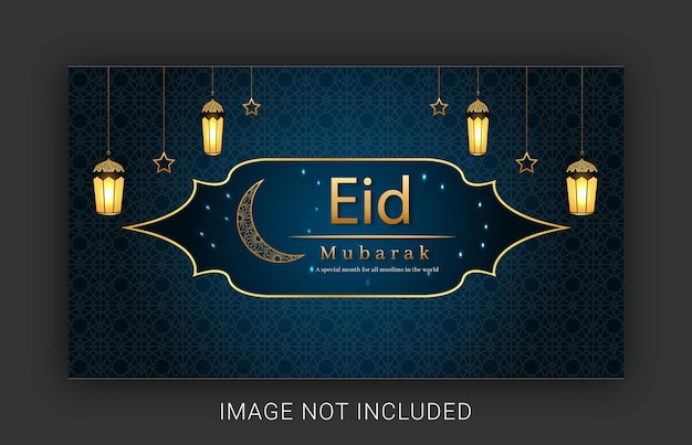 Happy Eid Mubarak Banner design templates for social media