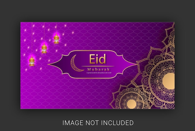 Happy Eid Mubarak Banner design templates for social media