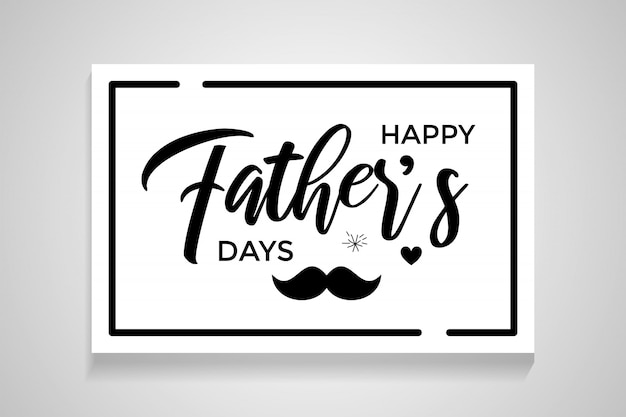 Happy Father’s Day Calligraphy greeting card