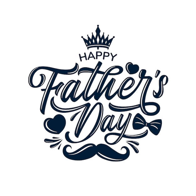 Happy father's day celebration greetings.