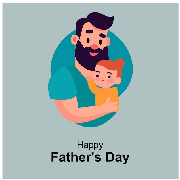 Happy Father's Day Celebration Vector Design