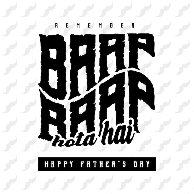 Happy Father's Day lettering typography Indian quotes greeting social media Instagram post banner