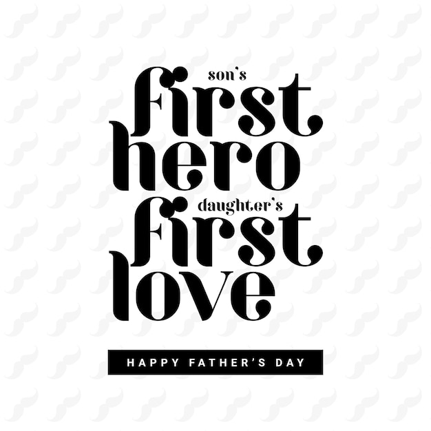 Happy Father's Day lettering typography quotes greeting social media Instagram post banner Template