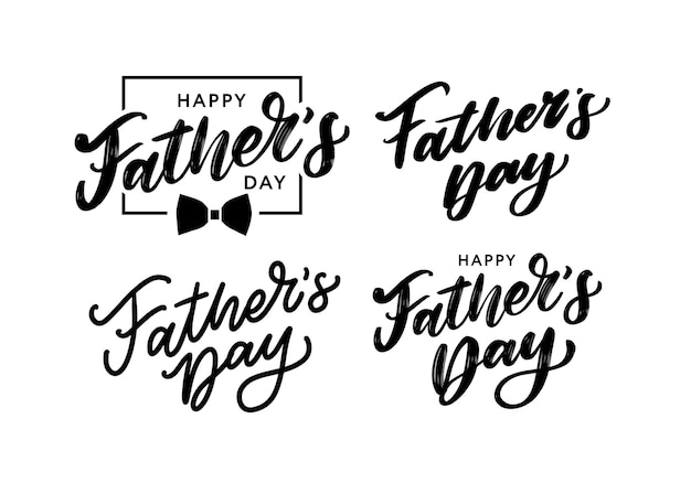 Happy father's day. Lettering.