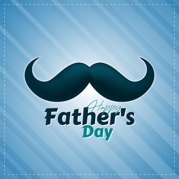 Happy father's day mustache design