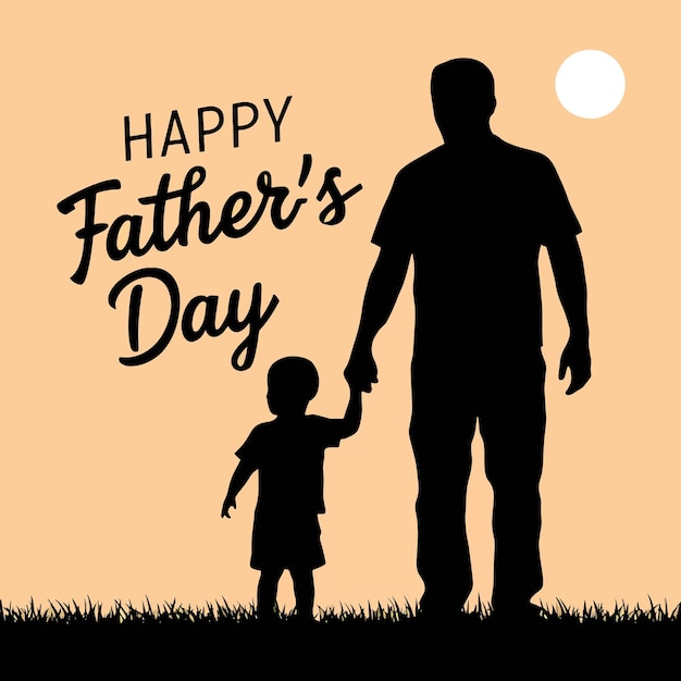 happy fathers day background vector illustration