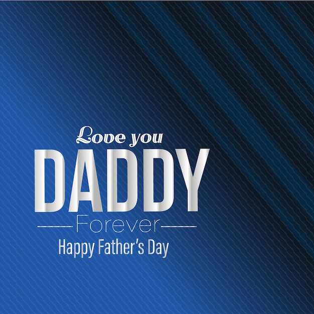 Happy fathers day card with tie premium vector