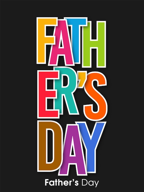 Happy Fathers Day greeting card design