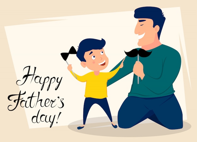 Happy Fathers Day greeting card