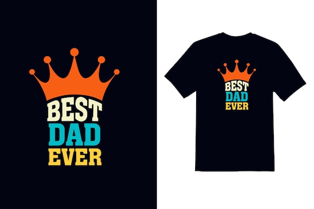 Happy fathers Day t shirt design template vector