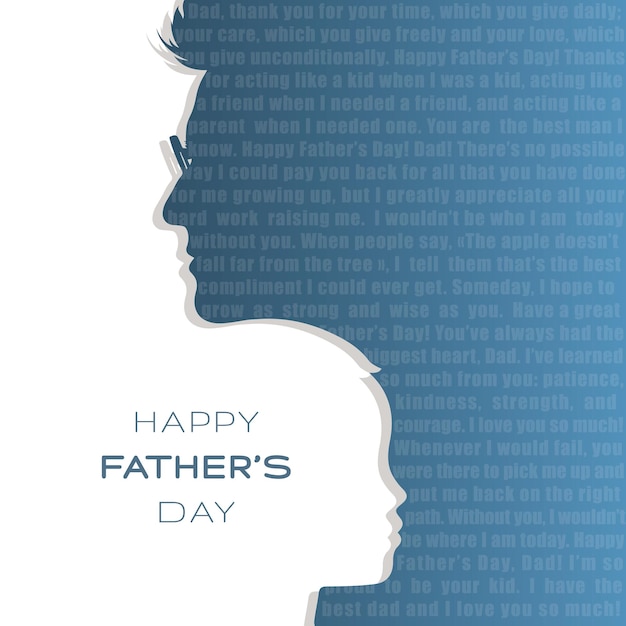 Vector happy fathers day template for background banner card poster vector illustration