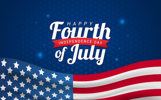 Happy fourth of July Background Vector illustration