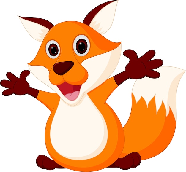 Happy Fox cartoon