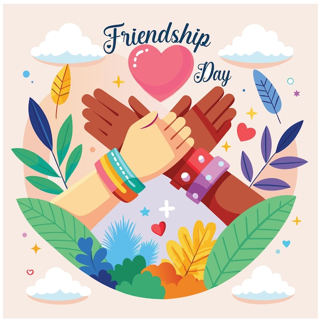 Happy Friendship Day abstract vector illustration design