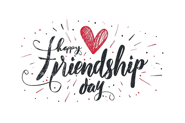 Happy Friendship Day background with ribbons balloons and confetti Vector illustration