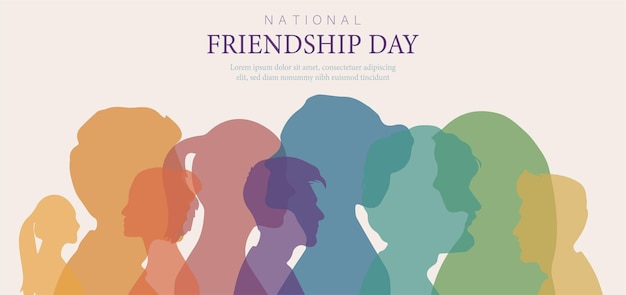 Happy friendship day banner