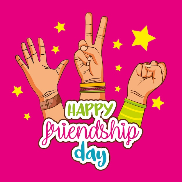 Happy friendship day cartoons