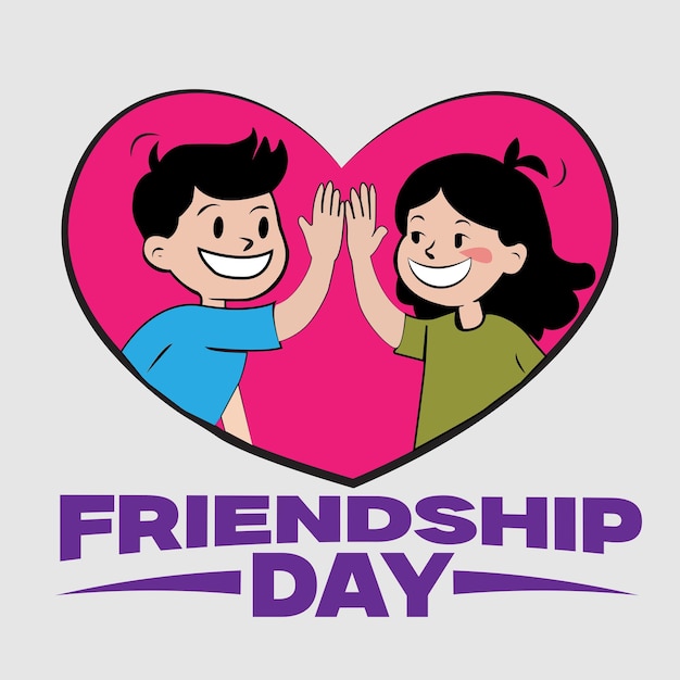 Happy Friendship Day design vector illustration graphic Happy Friendship Day design