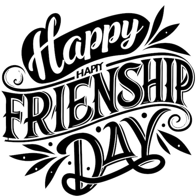 Vector happy friendship day vector illustration