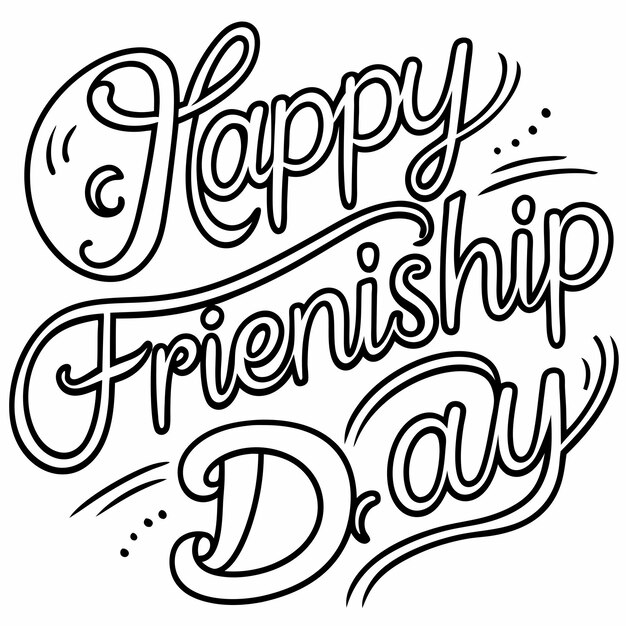 Vector happy friendship day vector illustration