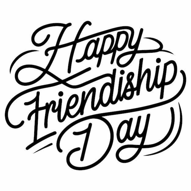 Happy Friendship Day vector illustration