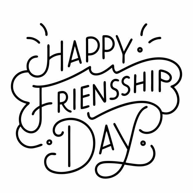 Happy Friendship Day vector illustration