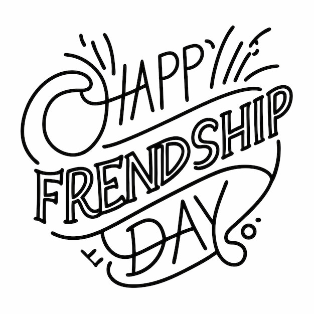 Happy Friendship Day vector illustration