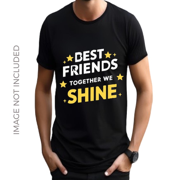 Vector happy friendship day vector tshirt design