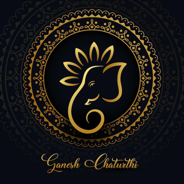 Happy Ganesh Chaturthi Festival background Ganpati Hindu god