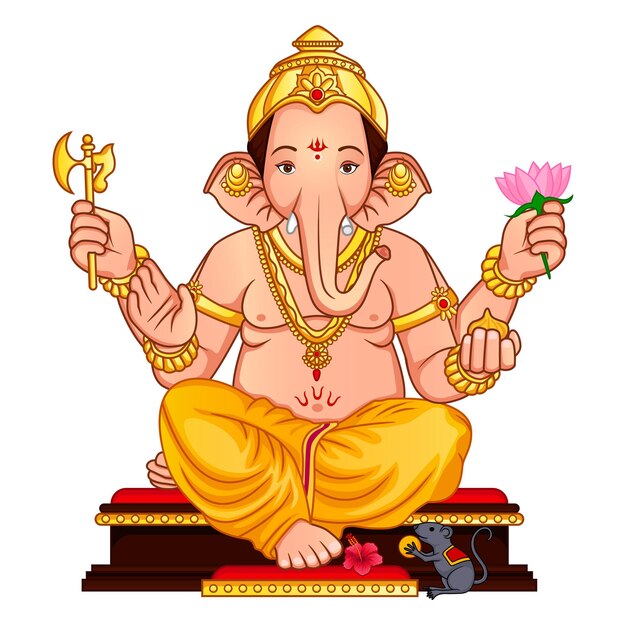 Happy Ganesh Chaturthi Indian festival Greeting