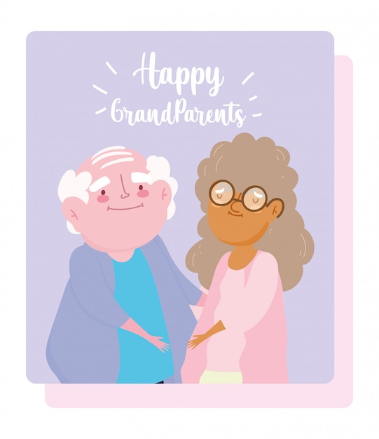 Happy grandparents day card